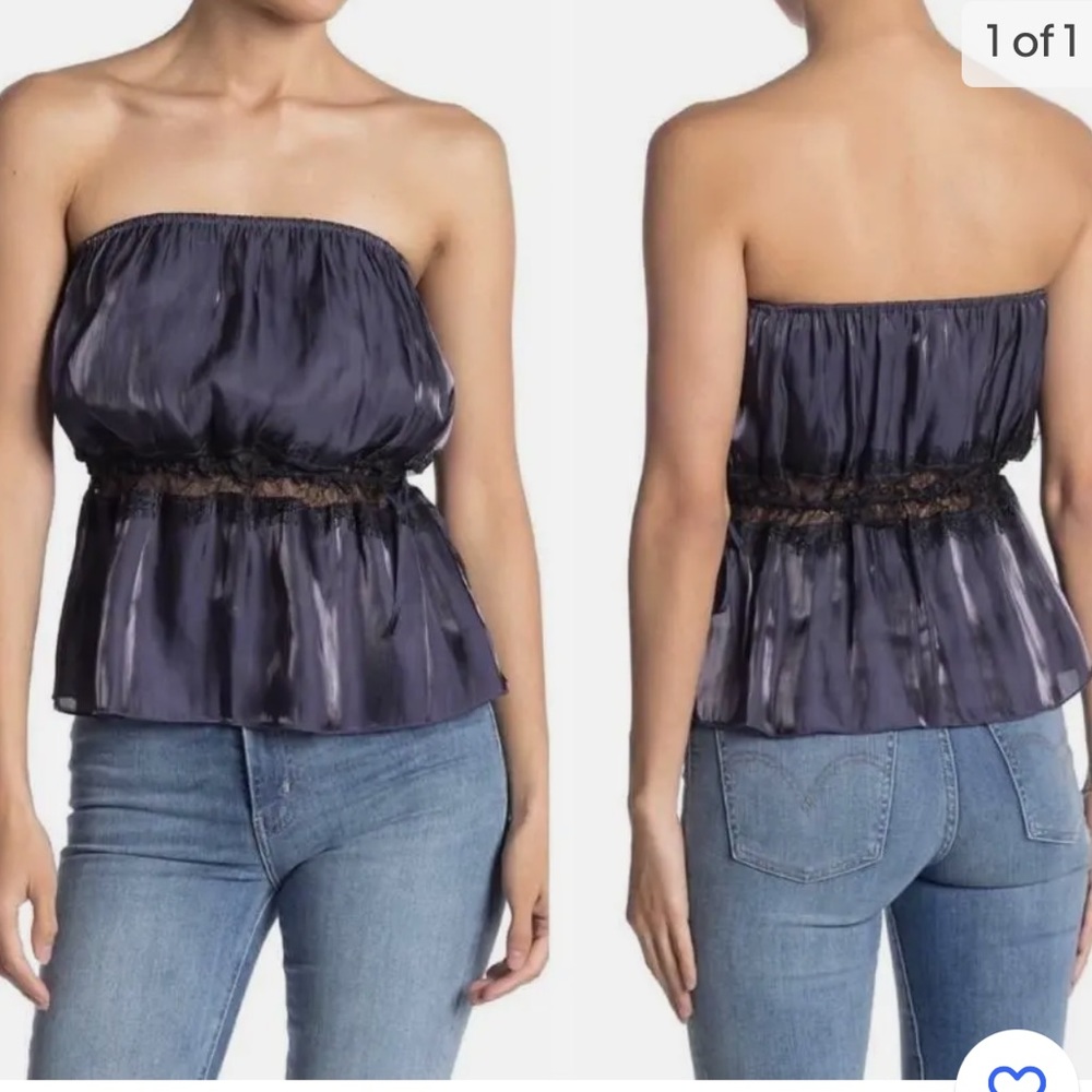 Intimately Free People Lace Trim Tube Top